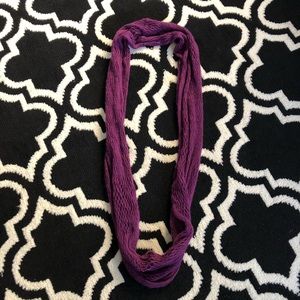 Honeycomb Mesh Purple Scarf